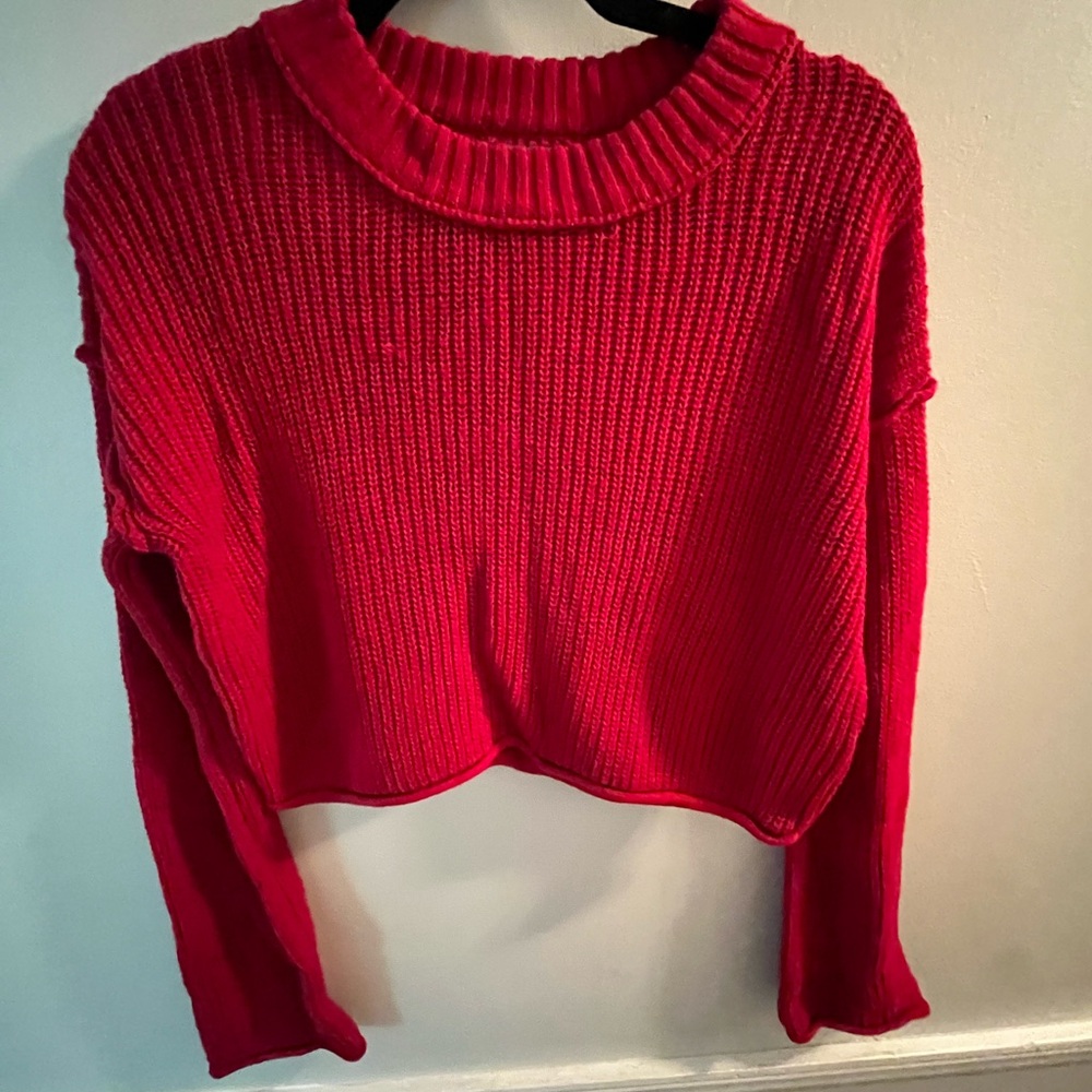 Wild Fable Vibrant Red Cowl Neck Sweater